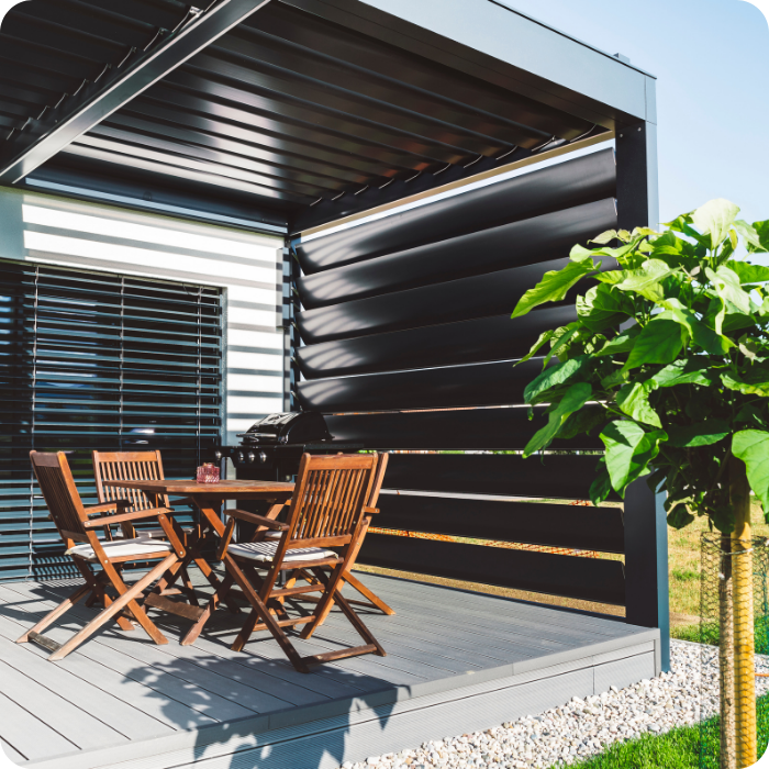construction, jardin, montage, pergola, véranda, pool house, abris, extérieur