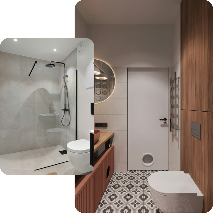 Salle de bain, sdb, rénovation, carrelage, plomberie, douche, baignoire, plafonnnage, cloisons, sanitaires