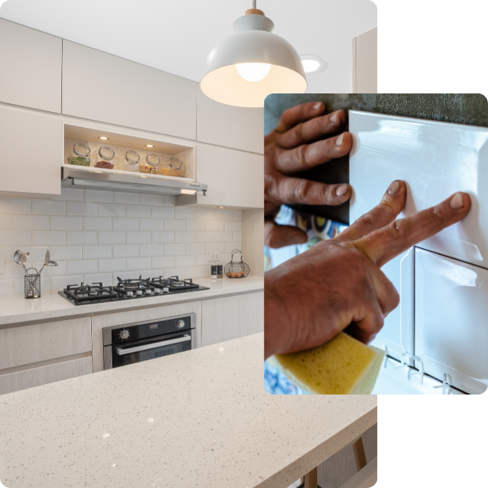 Cuisine, terrasses, carrelage intérieur, carrelage extérieur, pose de carrelage