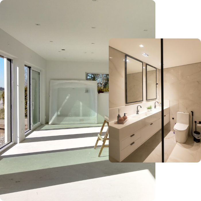 Salle de bain, cuisine, vide maison, évacuation, débarras