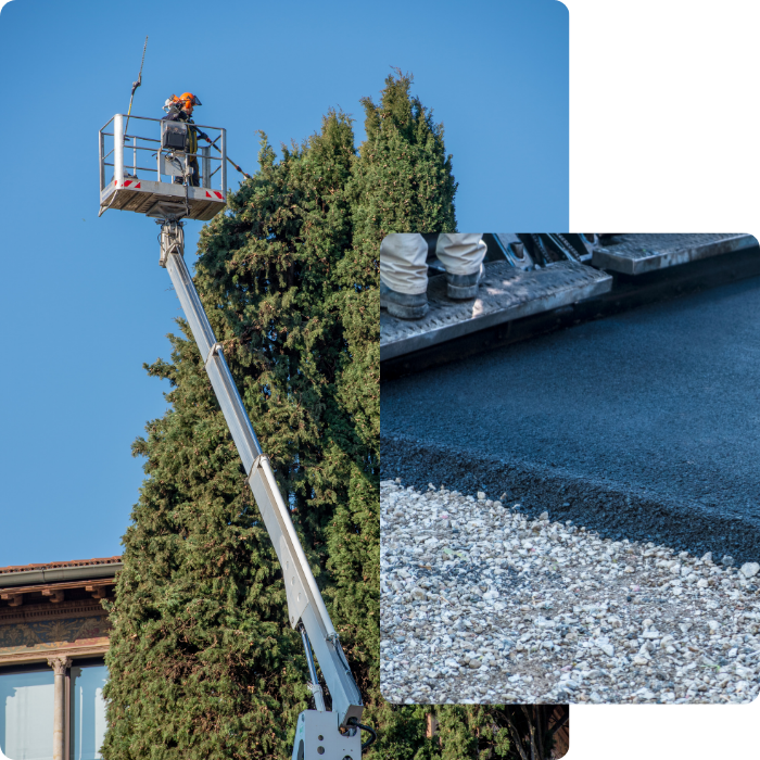 buiteninrichting, tuinaanleg, tuinonderhoud, bestrating, asfalt, vijver, omheiningen,
                  drainage, oprit en omgeving, kappen en snoeien, grondwerken