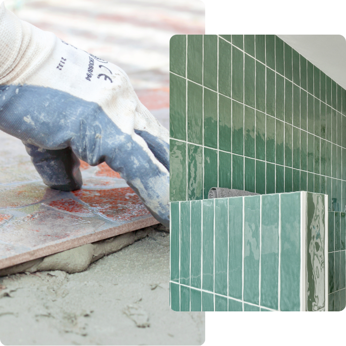 Carrelage, intérieur, extérieur, pose, terrasse, carreaux