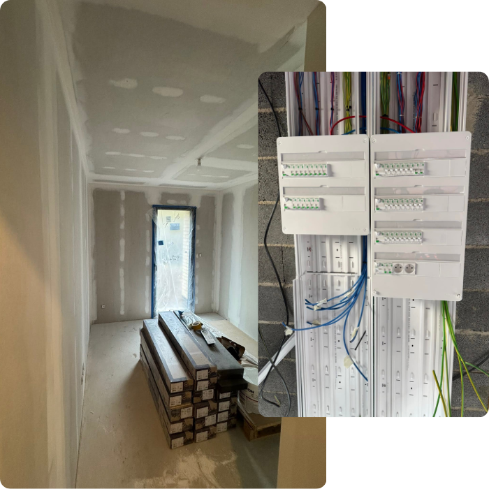 Plafonnage, enduit, peinture, rénovation, climatisation, pompe à chaleur, frigoriste, installation, électricité