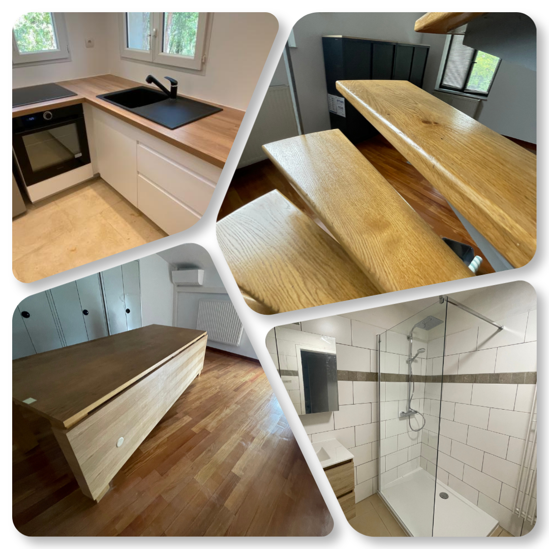 construction rénovation Manage Hainaut bois menuiserie parquet cuisine salle de bain
