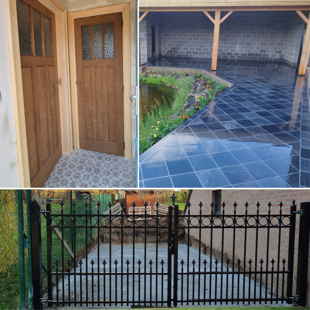 Aménagement extérieur terrasse pavage et travaux de maçonnerie