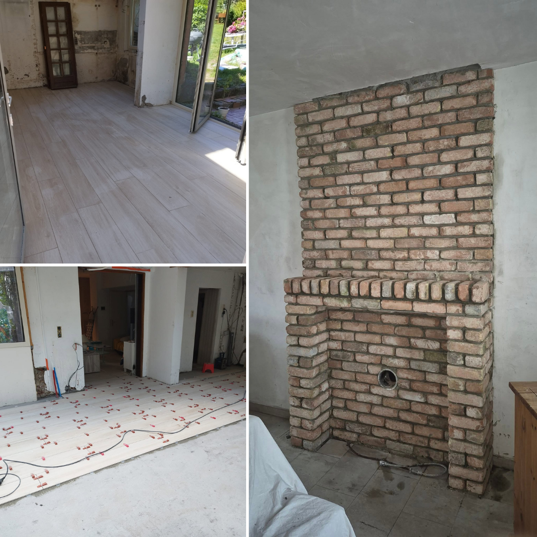 Transformation intérieure cloisons faux plafonds et salle de bain