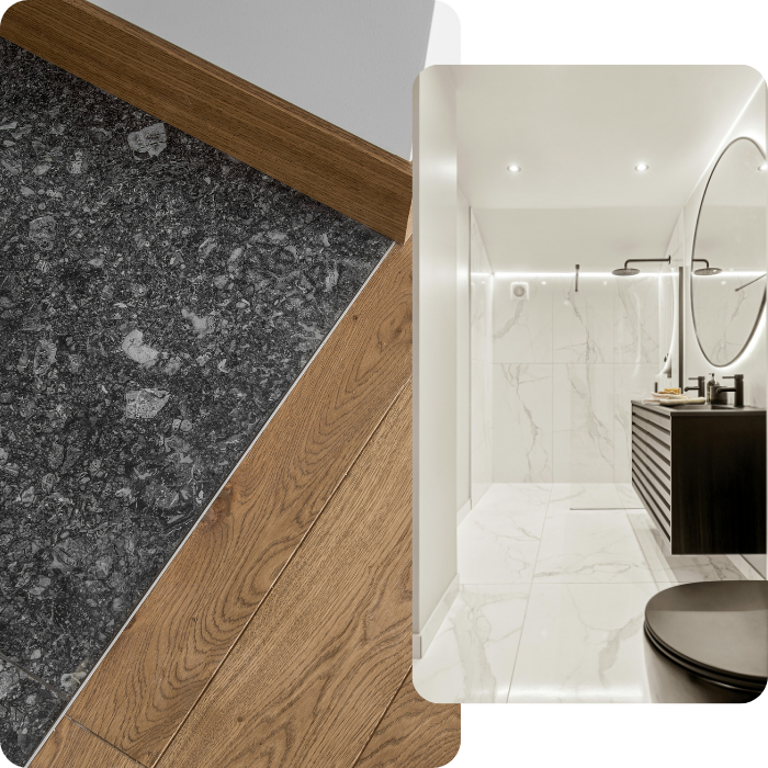Pose, carrelage, cuisine, salle de bain, murs, sols, douche, crédence, faïence