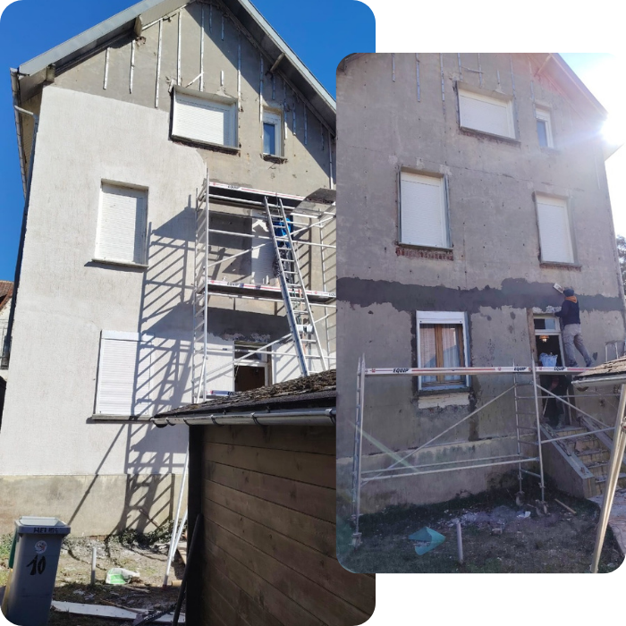 Rénovation, travaux, façade, ravalement façade, intérieure, extérieure, aménagements