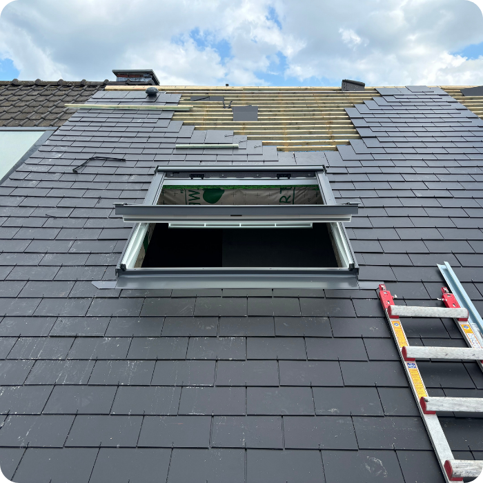 Renovatiewerken, dakrenovatie, dak, dakwerker, dakbedekking, VELUX dakramen, dakconstructie, nieuw dak