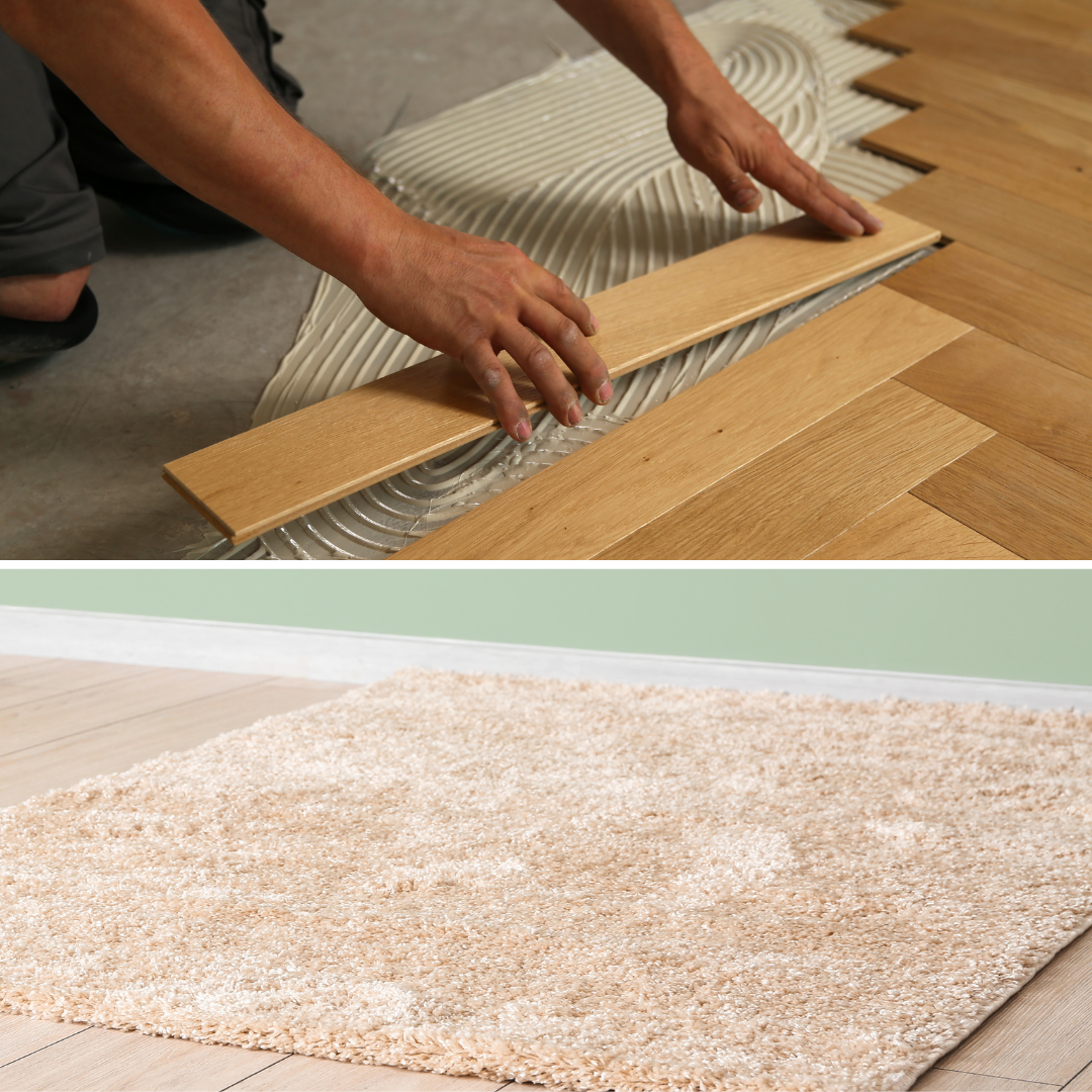 Parquet sol souple et finitions de rénovation intérieure