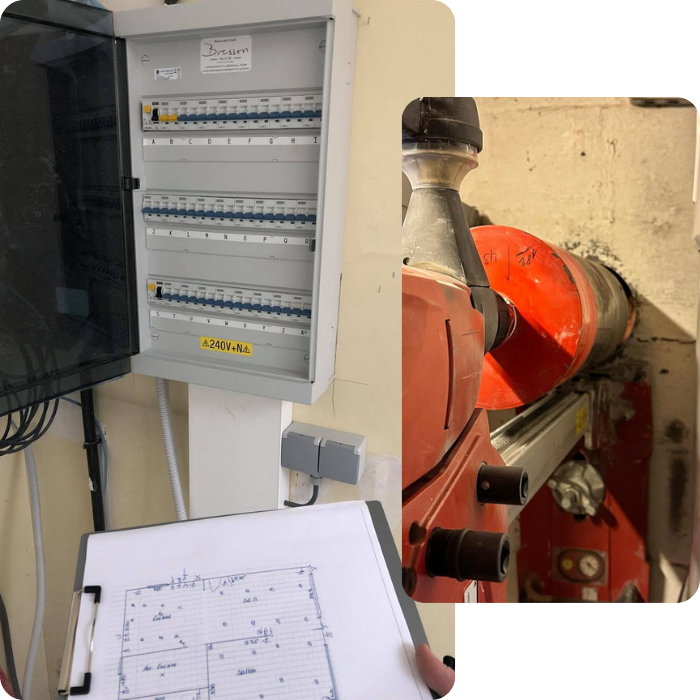 électricien, électricité, câblages, forage, carottage, percement, passage câbles