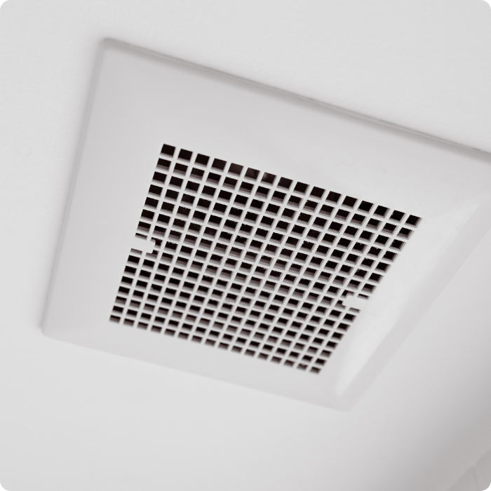 Conduits, grille, ventilation, installation, système