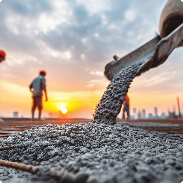 bouw,bouwwerken, nivellering van het terrein, grondwerken, metselwerken, betonnen vloerplaten