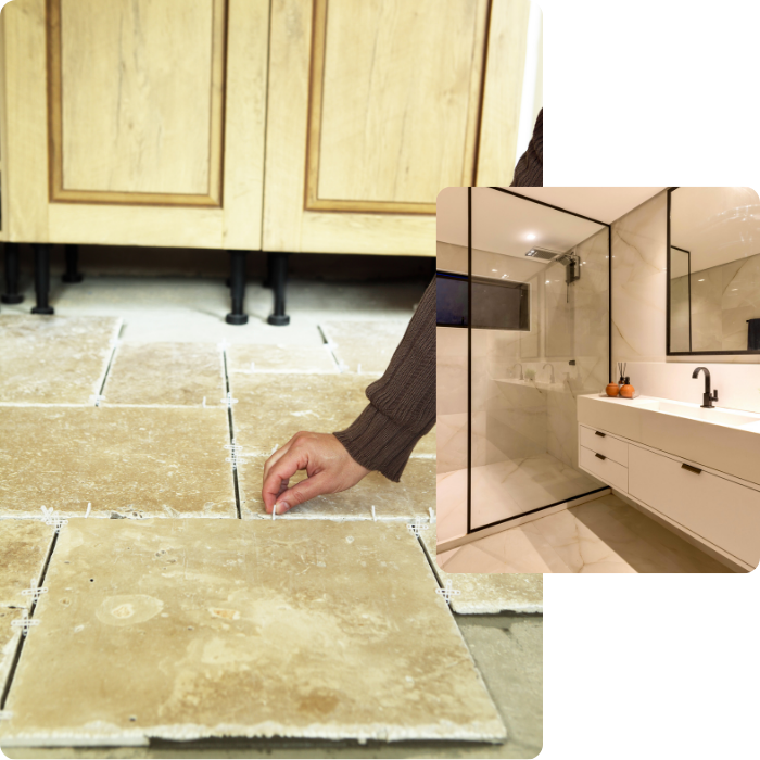 Carrelage, format, salle de bain, sdb, sols, murs, revêtements de sols