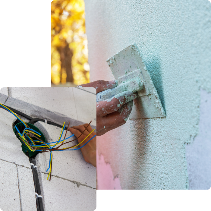 Rénovation, électricité, toiture, plafonnage, sols, carrelage, salle de bain
