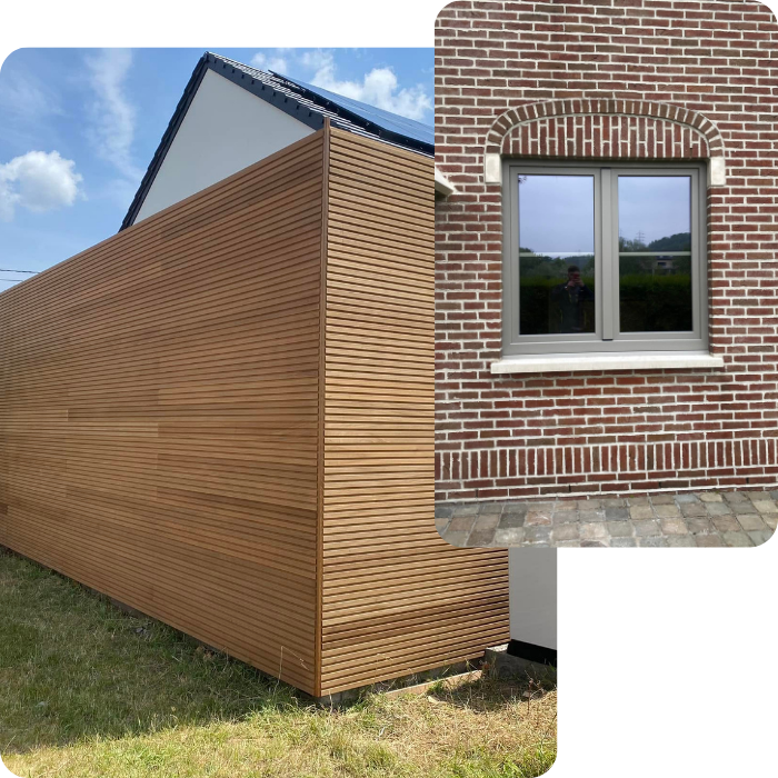 Fenêtres, portes, terrasses, annexes, bois, carports, aménagement bois