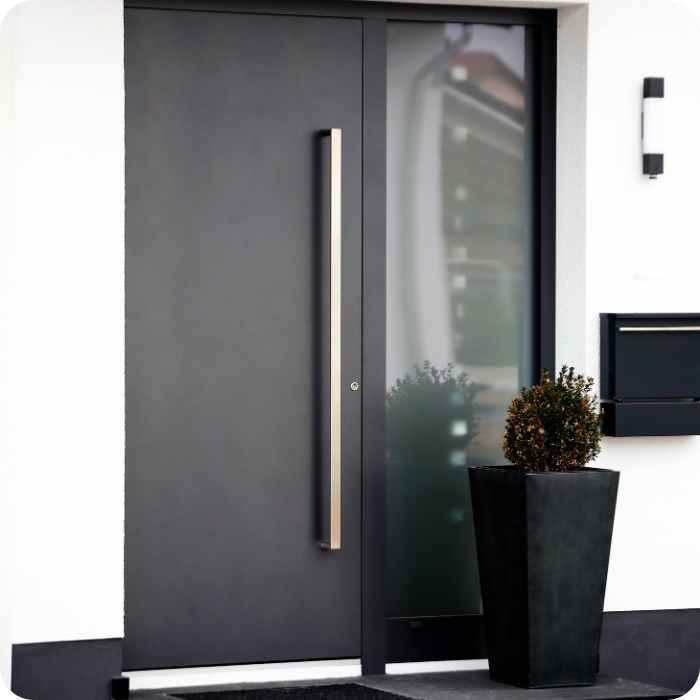 Portes, entrée, portes intérieures, maison, pose, installation, portails