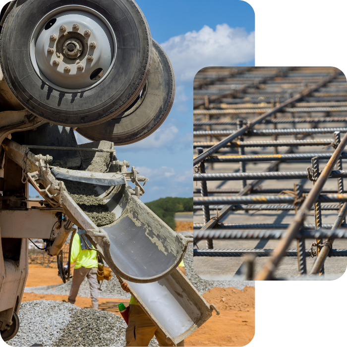 férraillage, béton, dallage, chape, coffrage, future maison, maison clé sur porte