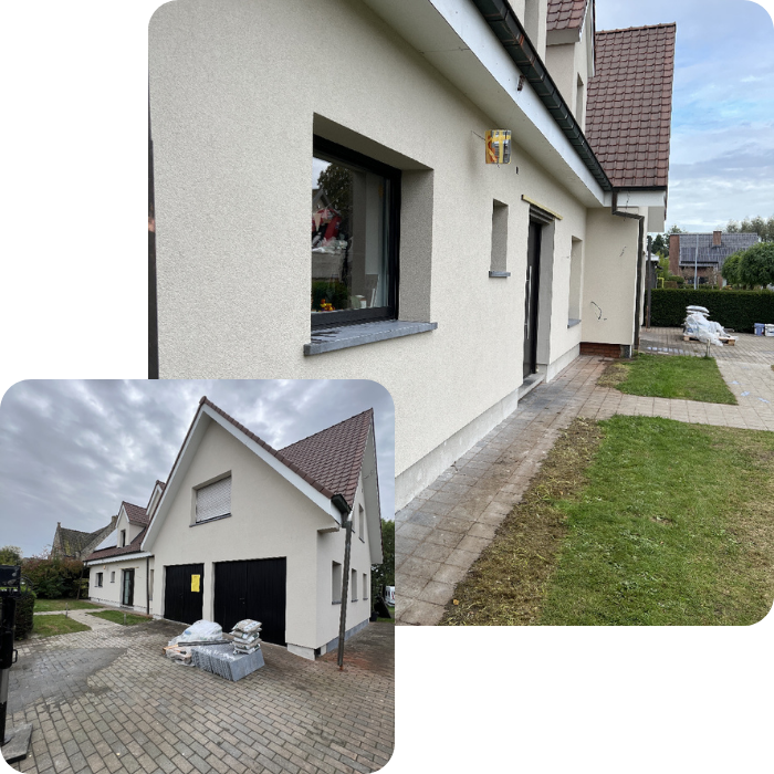 Façade, rénovation façade, murs extérieurs, parachèvement, cimentage