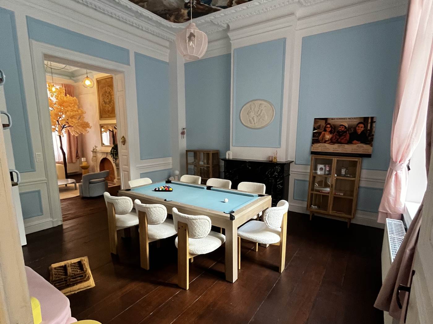 Salle à manger nettoyée et rendue habitable après évacuation