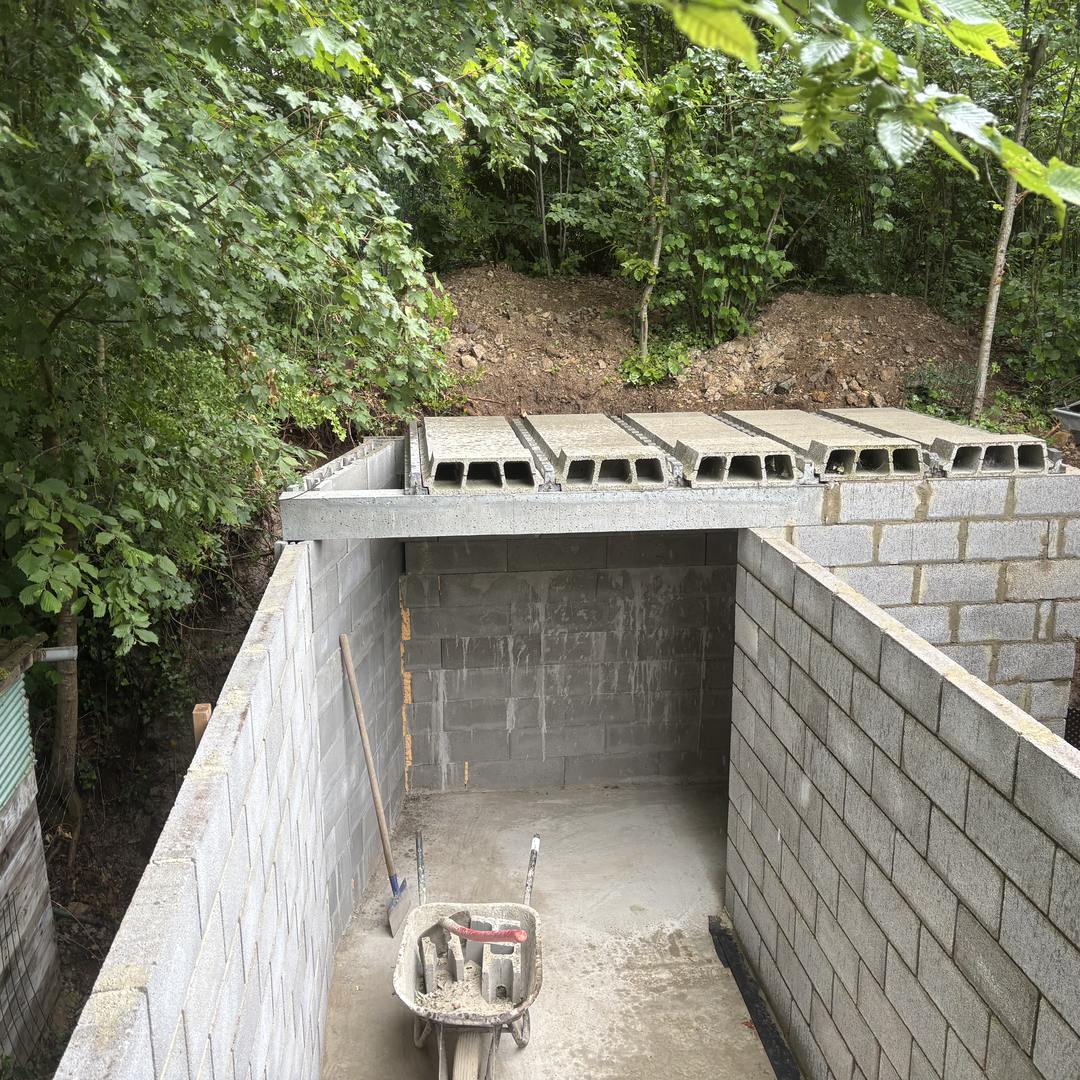 Travaux de maçonnerie à Aywaille par Cottini Construct Terrassement