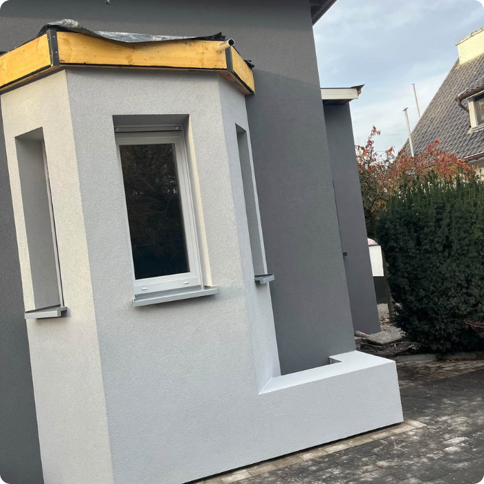 Crépi, façade, habillage, murs extérieur, finitions façade, enduit de finition