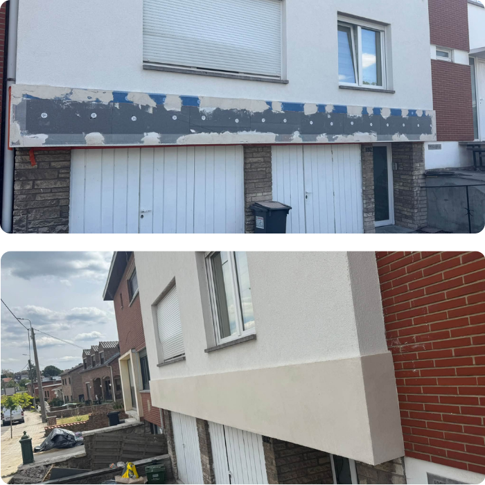 Façade, crépi, cimentage, réparation, murs extérieurs, protection, habillage façade