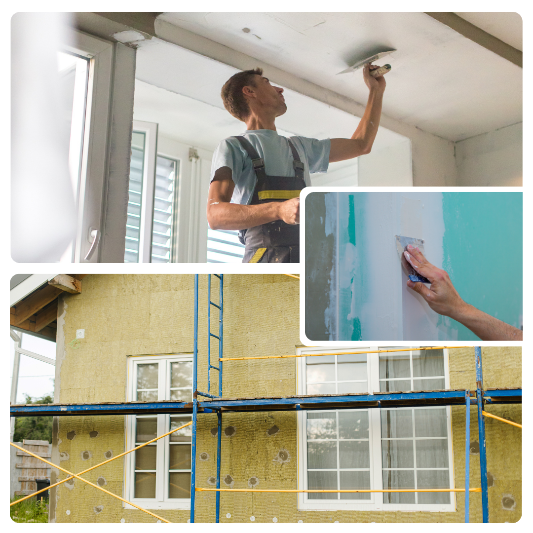 Rénovation intérieure, travaux de rénovation, murs, sols, plafonds, enduit, parachèvement