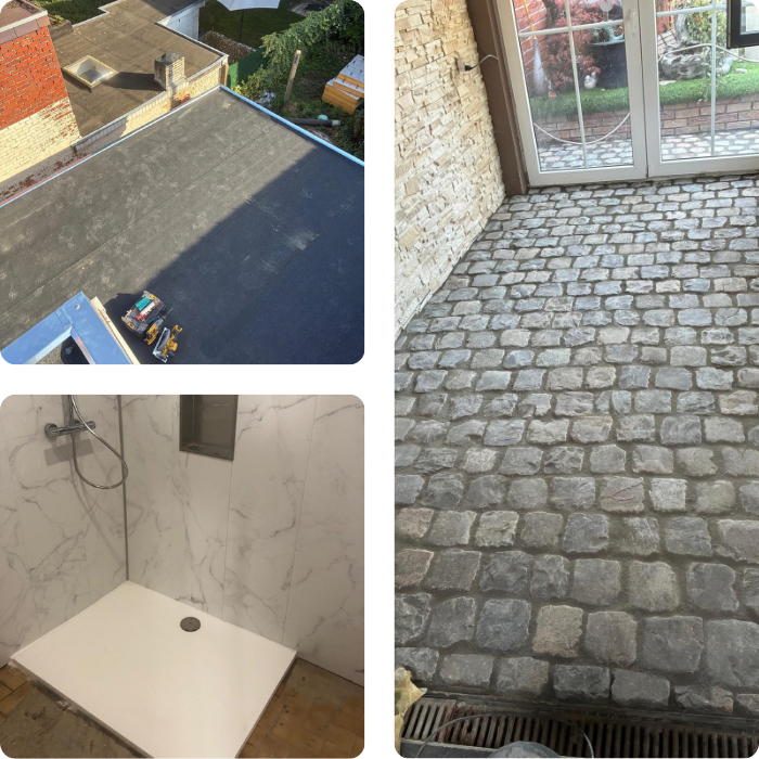 Rénovation, sanitaire, salle de bain, électricité, installation, toiture, toit