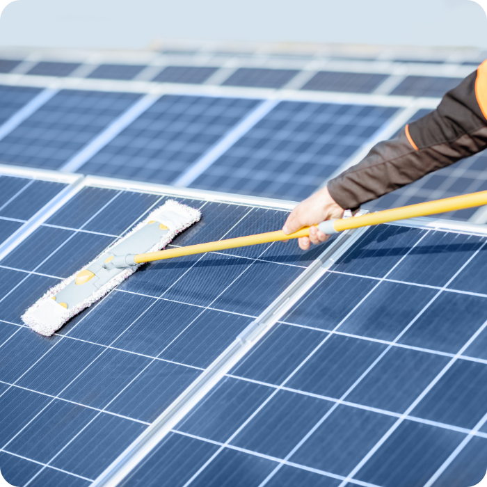 panneaux solaires, photovoltaïques, poussière, nettoyer
