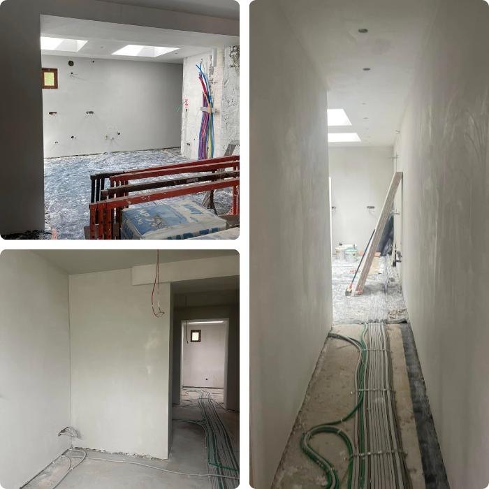 Parachèvement, paracheveur, travaux, plâtrage, enduit, cimentage, murs, plafonds