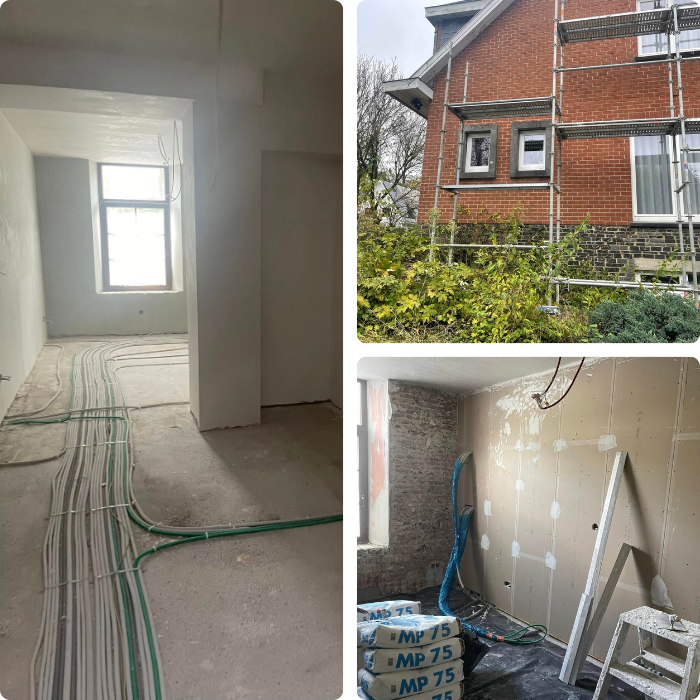 rénovation générale, plafonnage, murs, plafonds, enduit, plâtrage, parachèvement, plafonnage