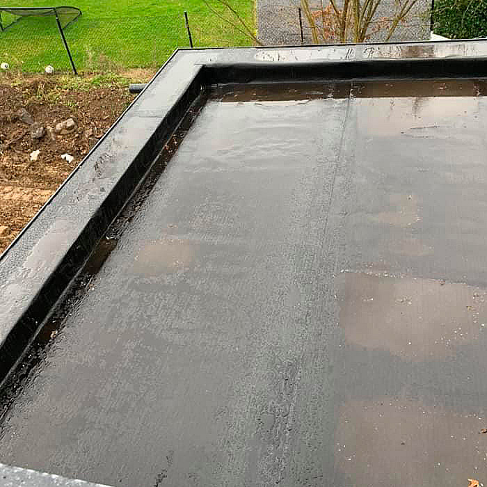 Construciton de totiure plate, plateforme, EPDM, roofing