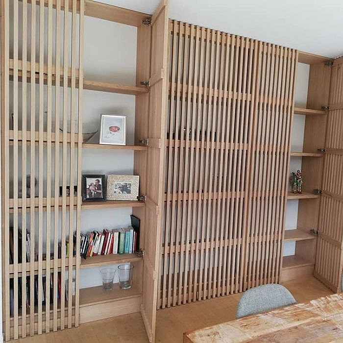 Placard sur mesure, bois, menuiserie intéireure, menuisier