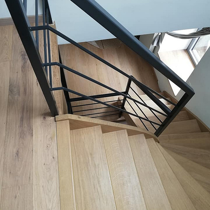 Conception d'escaliers en bois, fer, ferronnerie, métal