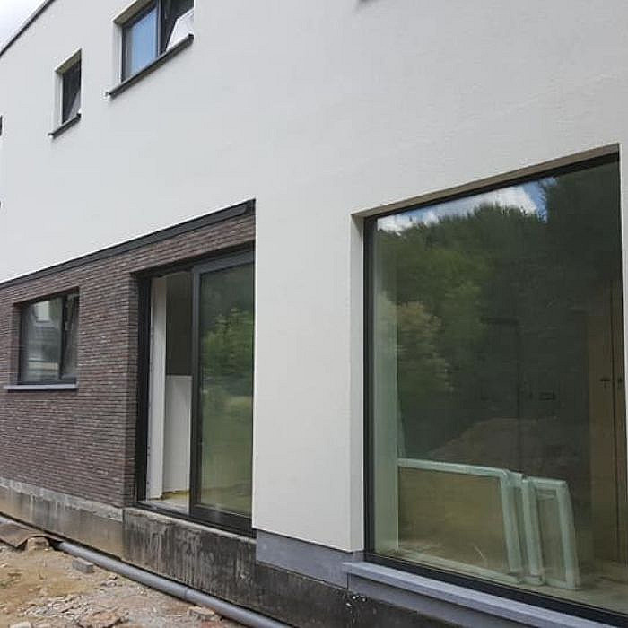 Crépi, pignon, murs extérieurs, façadier, façade de maison