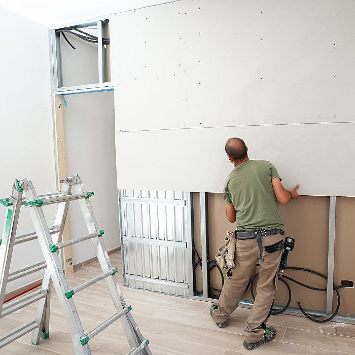 Cloisonnage, pose de cloisons, trnasformation intérieur, nouvelle pièce