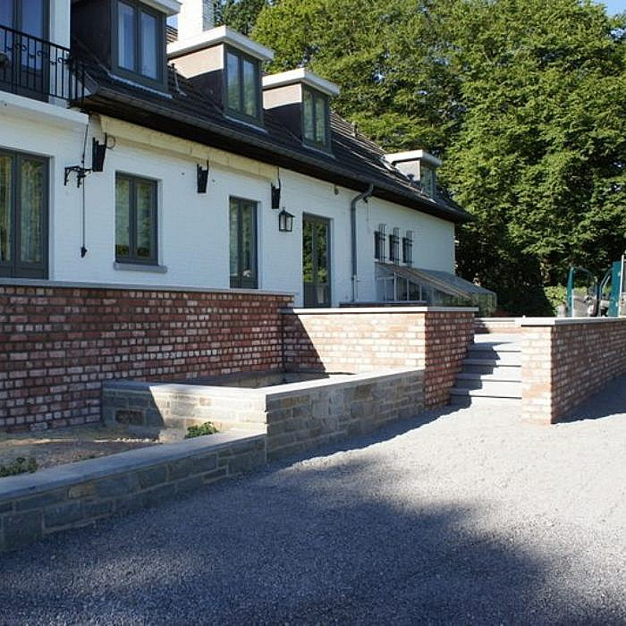 Coulage de béton, bétonnage, dallage, dalle extérieure