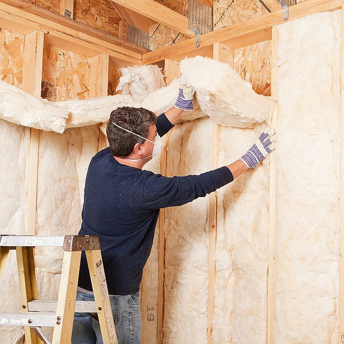 Pose d'isolation, isolant, toiture, murs, otit, isolation toiture