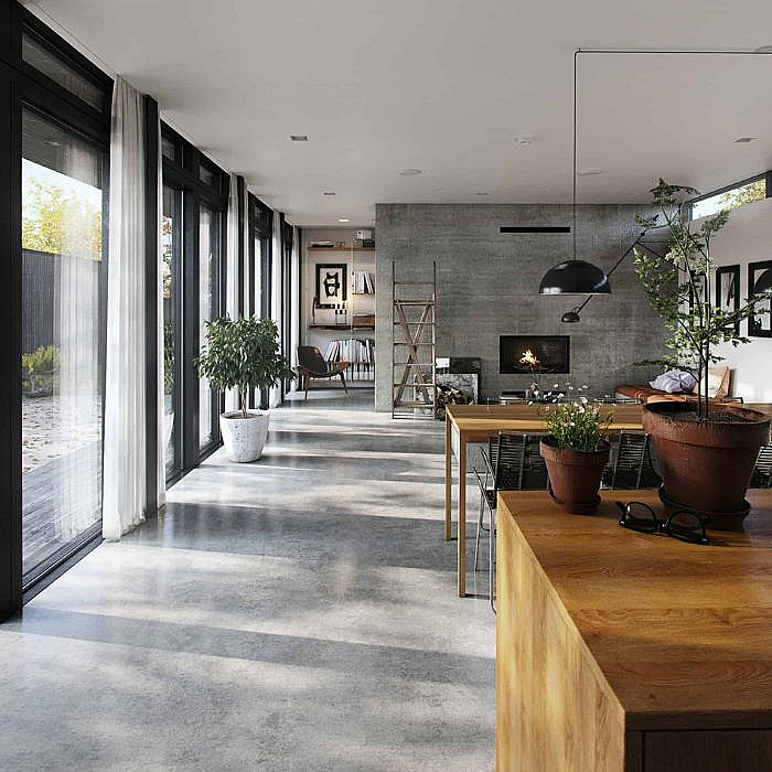 Sols en béton, béton ciré, décoration en béton, murs, sols, béton ciré