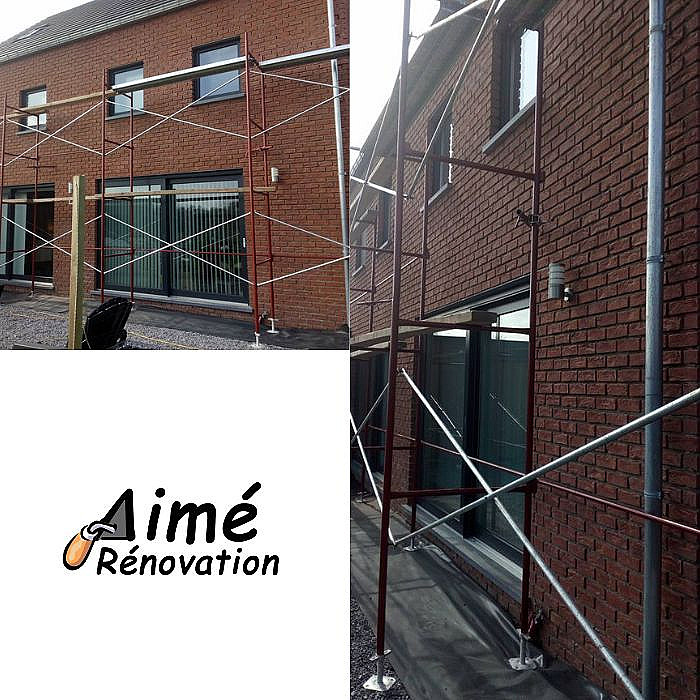 Aimé rénovation, aménagement extérieur, terrassement, rénovation de façade, sablage, rejointoyage