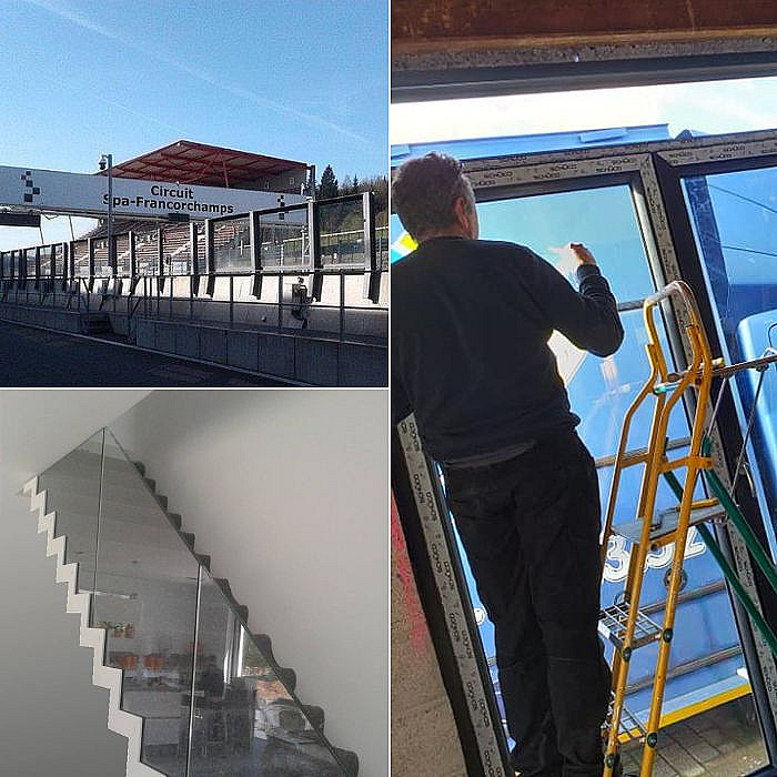 Vitrerie Close, verre, miroiterie, fabricaiton, pose, châssis, vitrage, crédence en verre, escaliers, parois en verre, sols en verre, dalles en verre