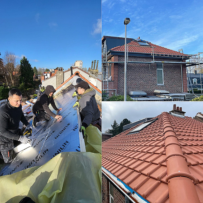 Travaux de toiture, rénovation de toit, nouvelle toiture, aménagement des combles, cloisonnage, plafonnage