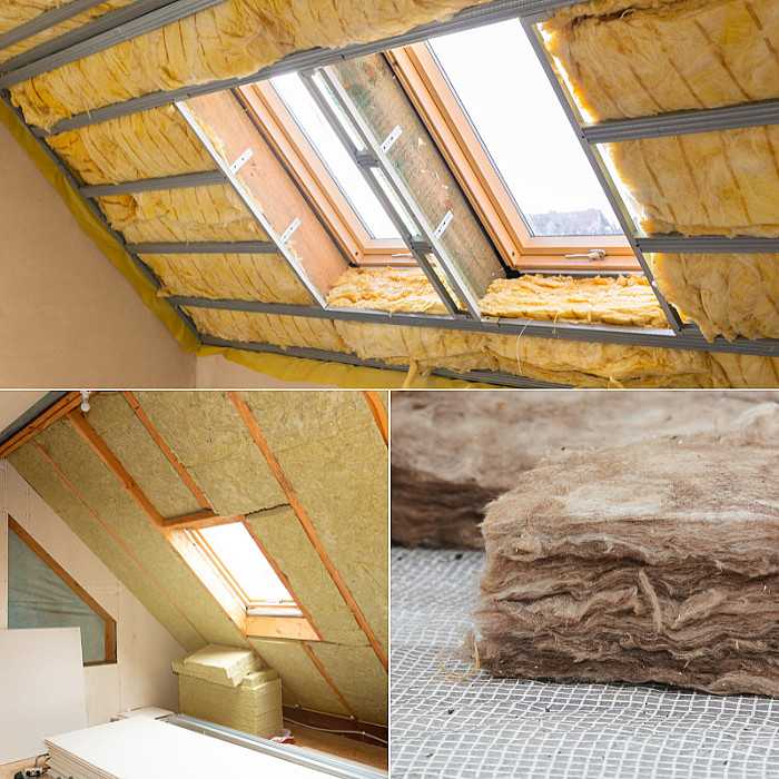 Isolation, isolants, thermique, phoniques, toiture, combles, grenier, aménagement