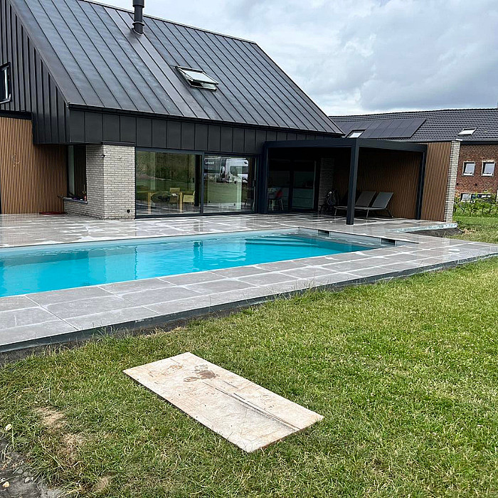 Allée, aménagement de jardon, pavés, pierre naturelle