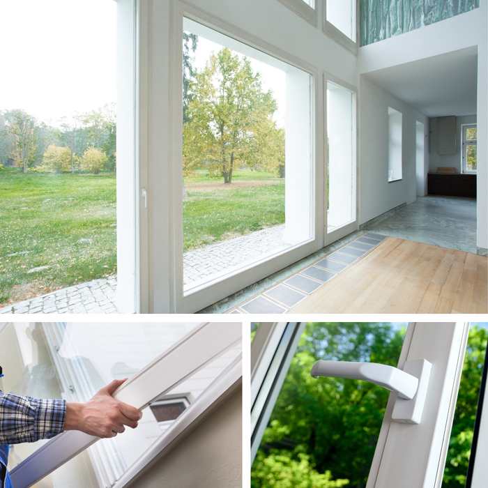 Cloisonnage, enduits, portes, châssis, fenêtres, velux