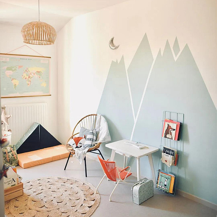 Peinture, chambre enfant, peintre professionnel, décoration murale