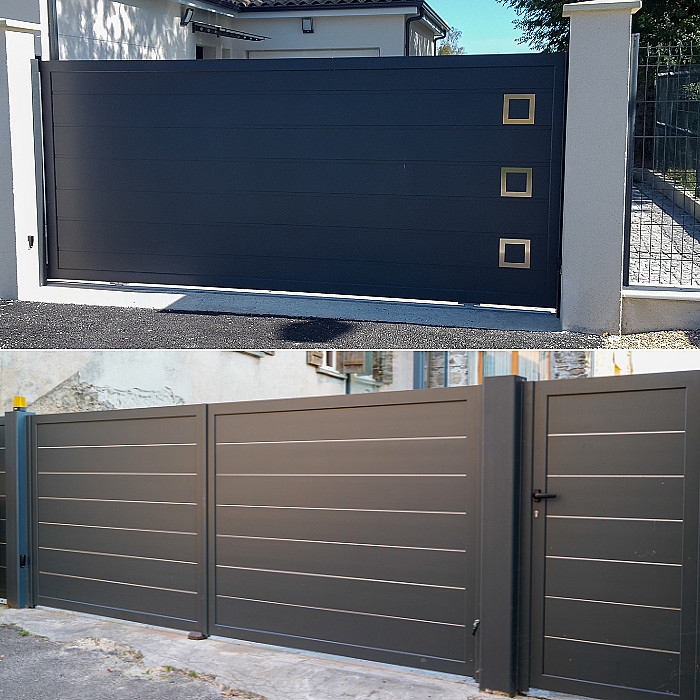 Création de portails, portillons, pose de portails, portails métalliques