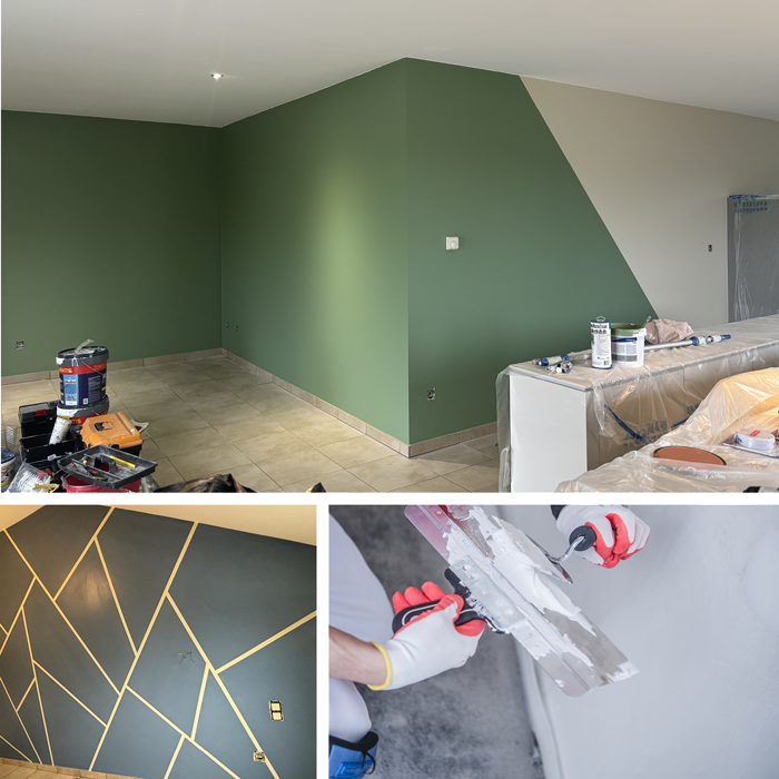 Peintre bâtiment, peintre décorateur, décoration intérieure