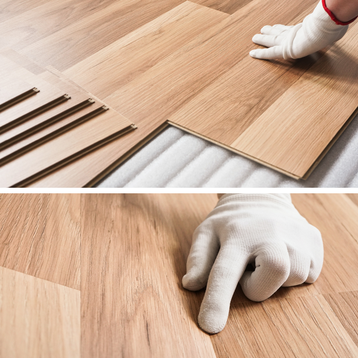 Nouveua parquet, finition, décoration intérieure